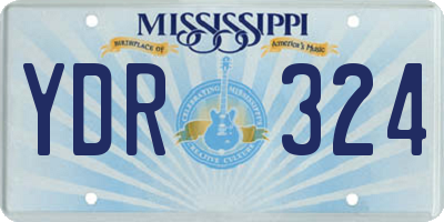 MS license plate YDR324