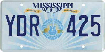 MS license plate YDR425