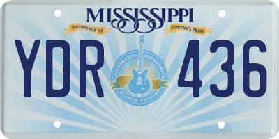 MS license plate YDR436