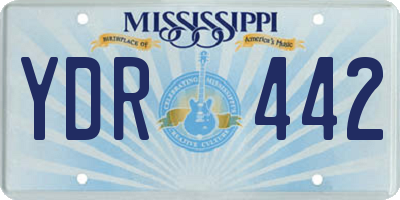 MS license plate YDR442