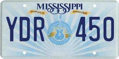 MS license plate YDR450