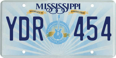 MS license plate YDR454