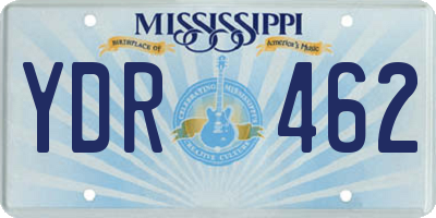 MS license plate YDR462