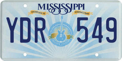 MS license plate YDR549