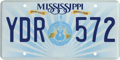 MS license plate YDR572