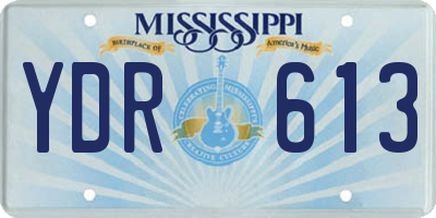MS license plate YDR613