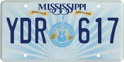 MS license plate YDR617