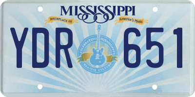 MS license plate YDR651
