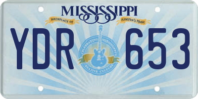 MS license plate YDR653