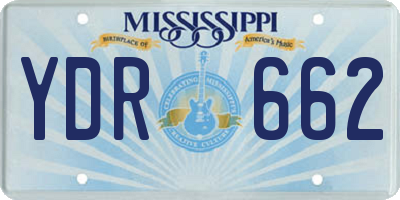 MS license plate YDR662