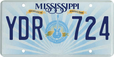 MS license plate YDR724