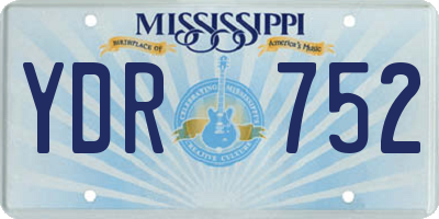 MS license plate YDR752