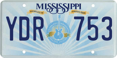 MS license plate YDR753