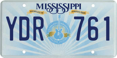 MS license plate YDR761