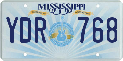 MS license plate YDR768