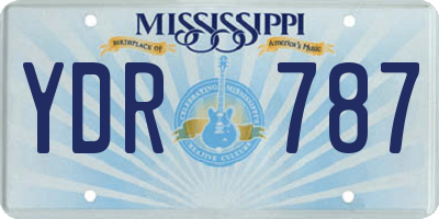 MS license plate YDR787