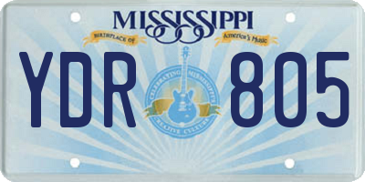 MS license plate YDR805