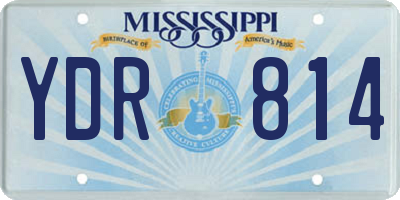 MS license plate YDR814