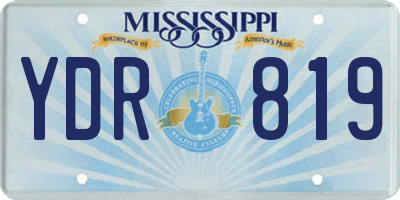 MS license plate YDR819