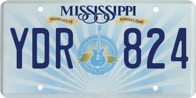 MS license plate YDR824