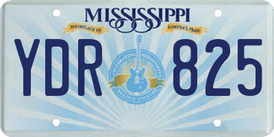 MS license plate YDR825