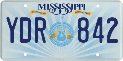 MS license plate YDR842