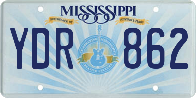 MS license plate YDR862