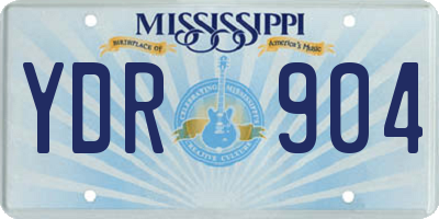 MS license plate YDR904