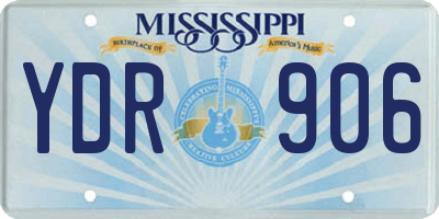 MS license plate YDR906