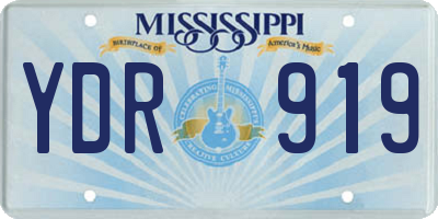 MS license plate YDR919