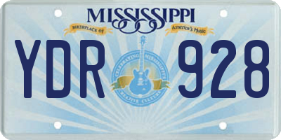 MS license plate YDR928