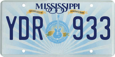 MS license plate YDR933
