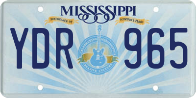 MS license plate YDR965
