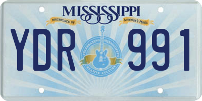 MS license plate YDR991
