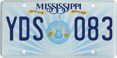 MS license plate YDS083
