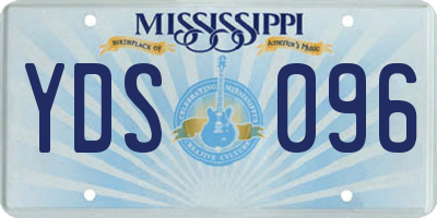 MS license plate YDS096