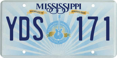 MS license plate YDS171
