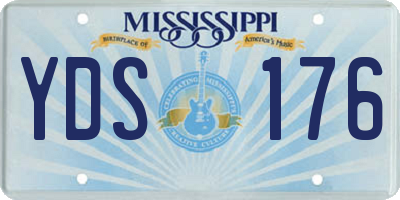 MS license plate YDS176