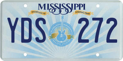 MS license plate YDS272