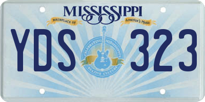 MS license plate YDS323