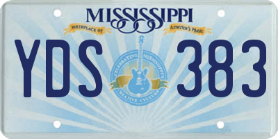 MS license plate YDS383