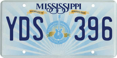 MS license plate YDS396