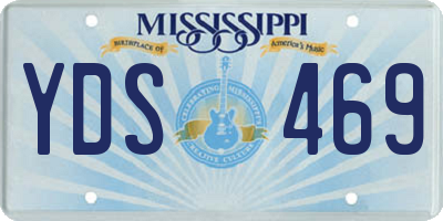 MS license plate YDS469