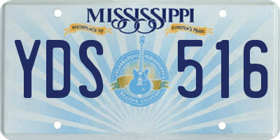 MS license plate YDS516