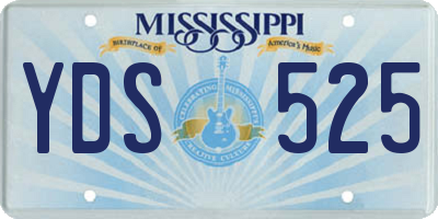 MS license plate YDS525