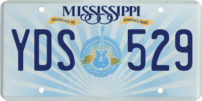MS license plate YDS529