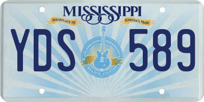 MS license plate YDS589