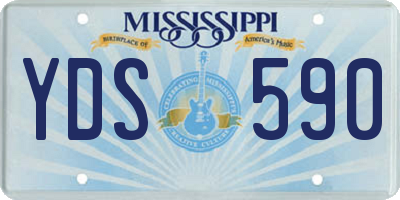 MS license plate YDS590