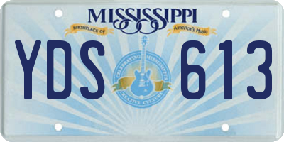 MS license plate YDS613