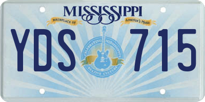 MS license plate YDS715